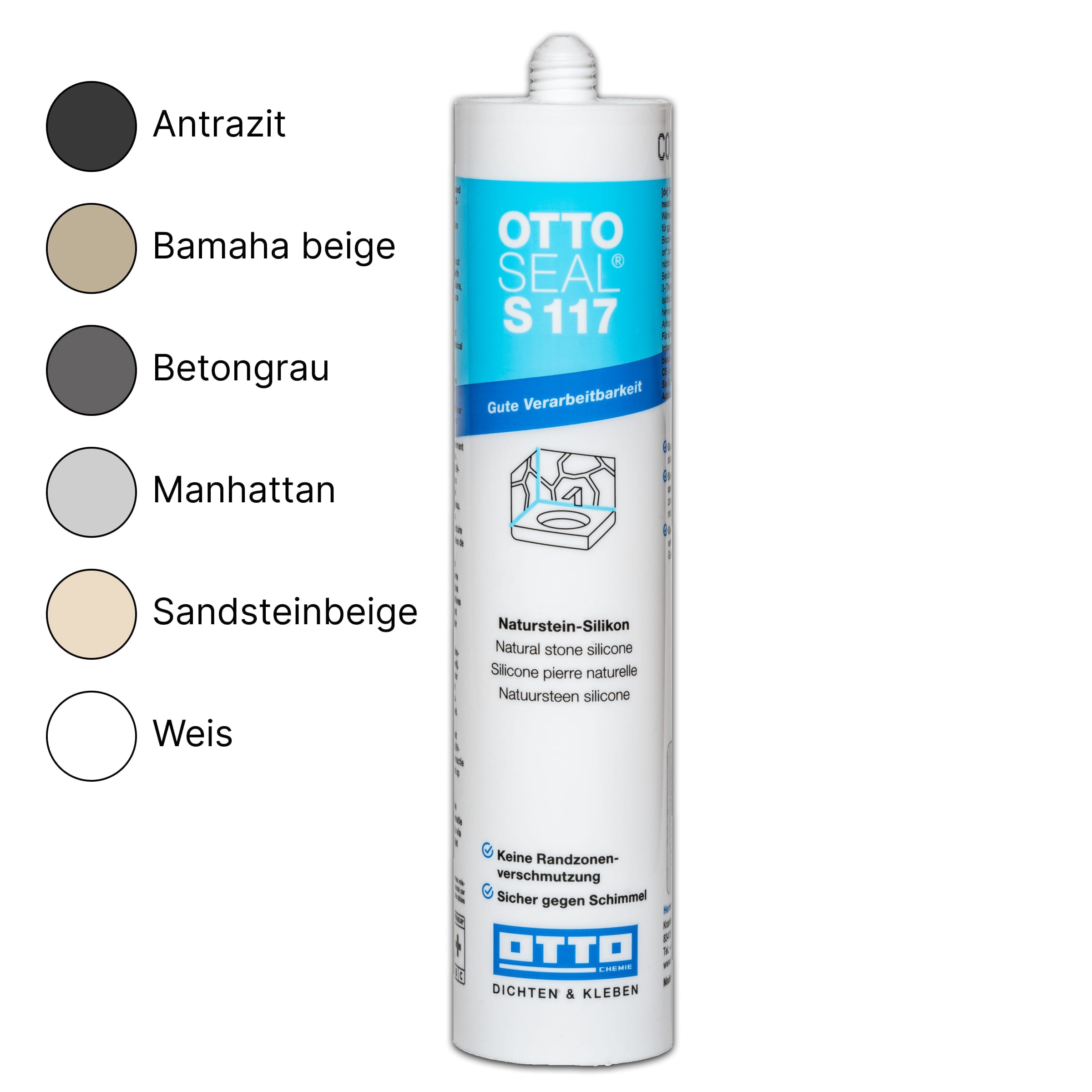 Ottoseal S117 szilikon (színes)